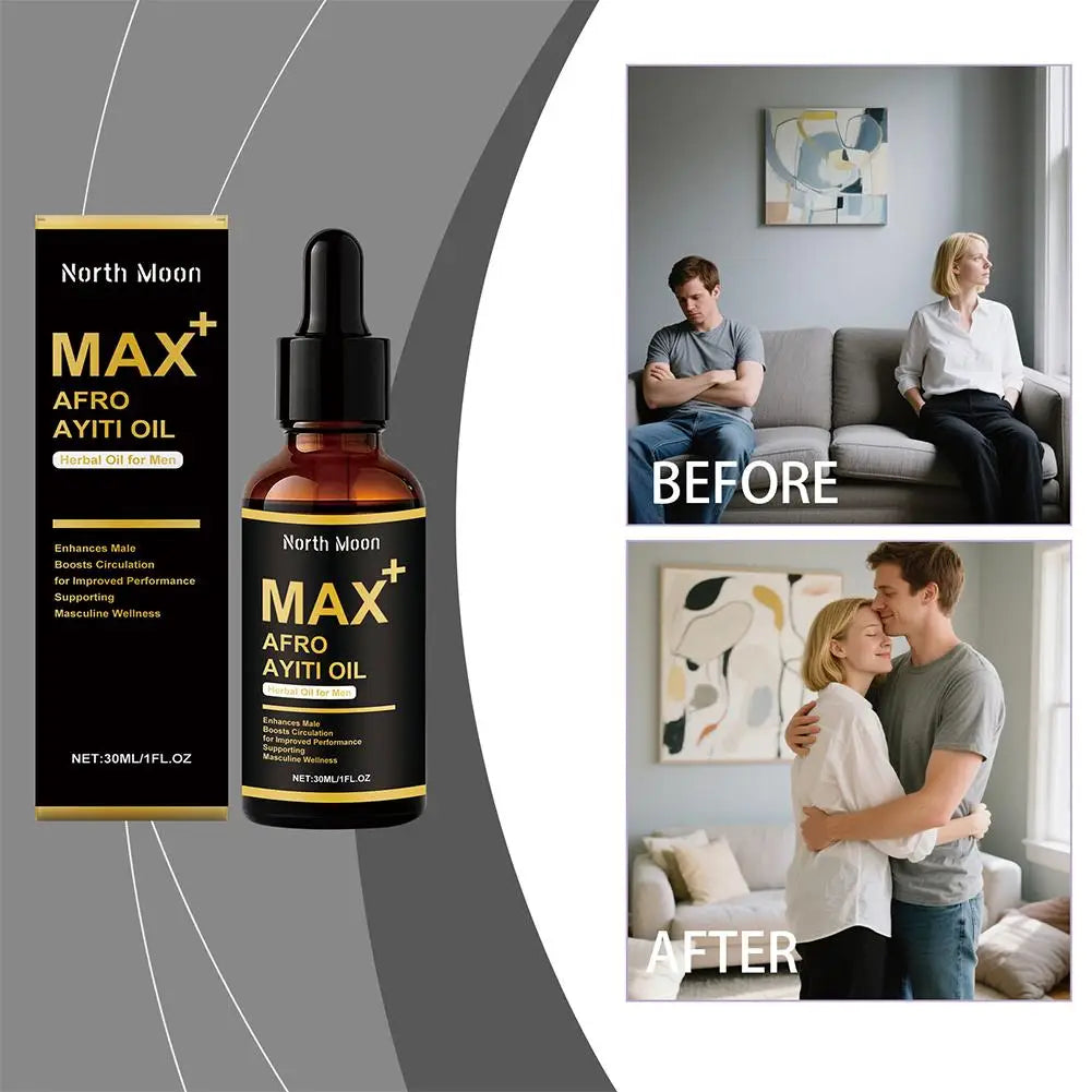 30ml Natural Herbal Men's African Ayi Oil MAX+ AFRO AYITI OIL Male Body Massage Essence Oil
