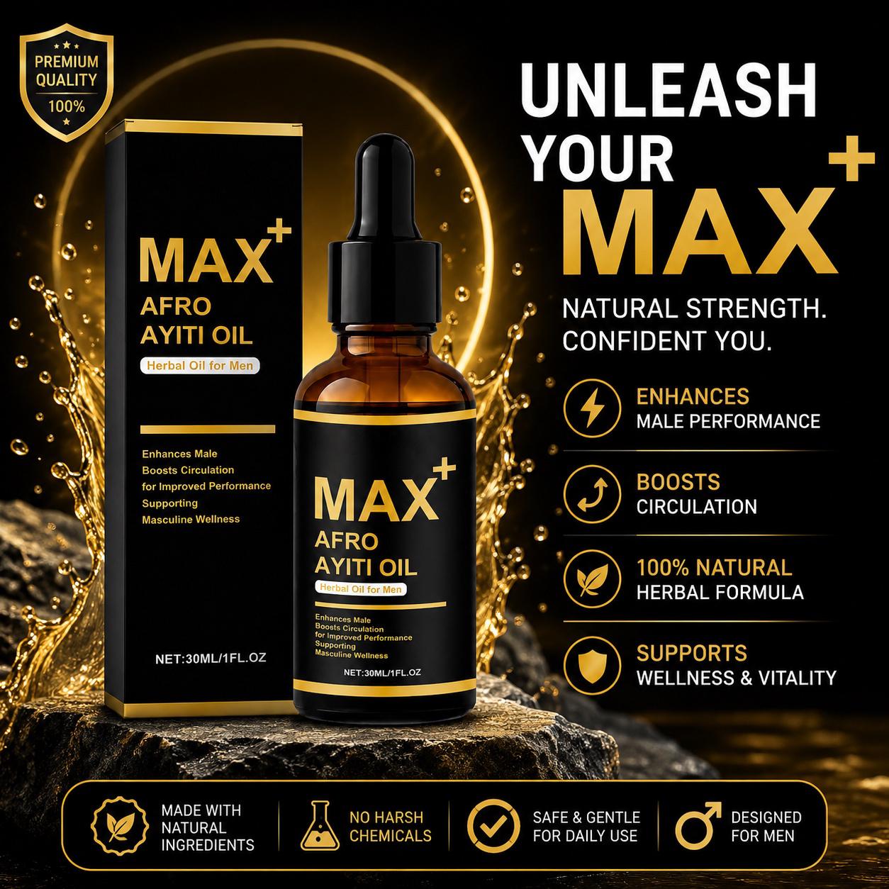 MAX+ Afro Ayiti Oil for Men